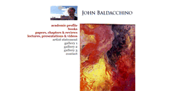 Desktop Screenshot of johnbaldacchino.com